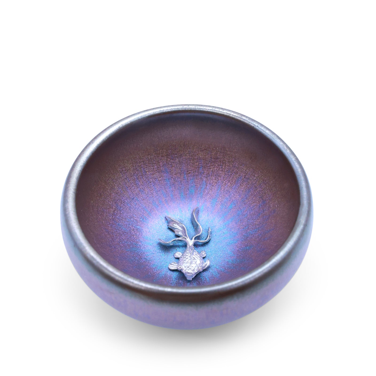 Purple Glow Goldfish Jianzhan