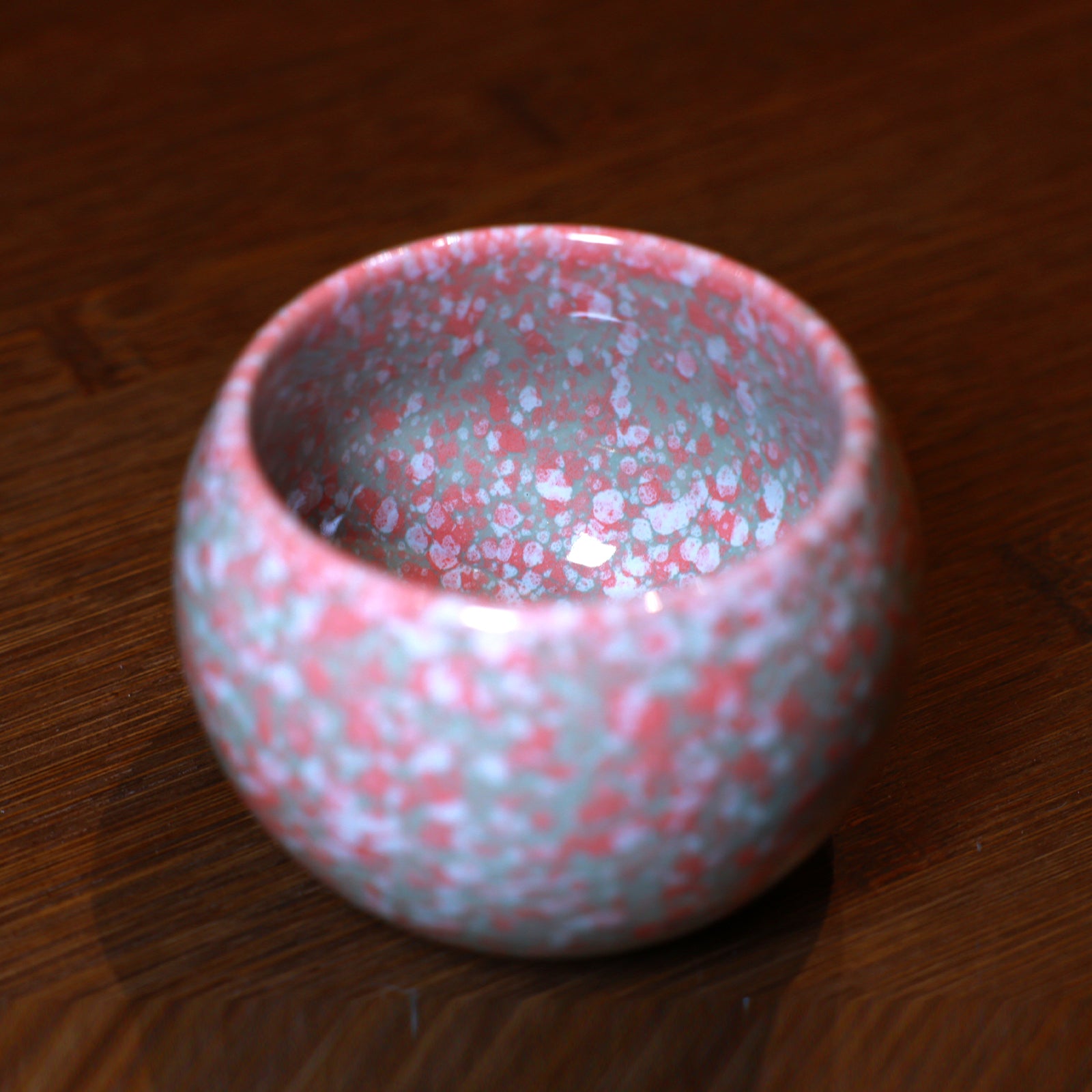 Pinkish Cyan Cherry Petal Jianzhan