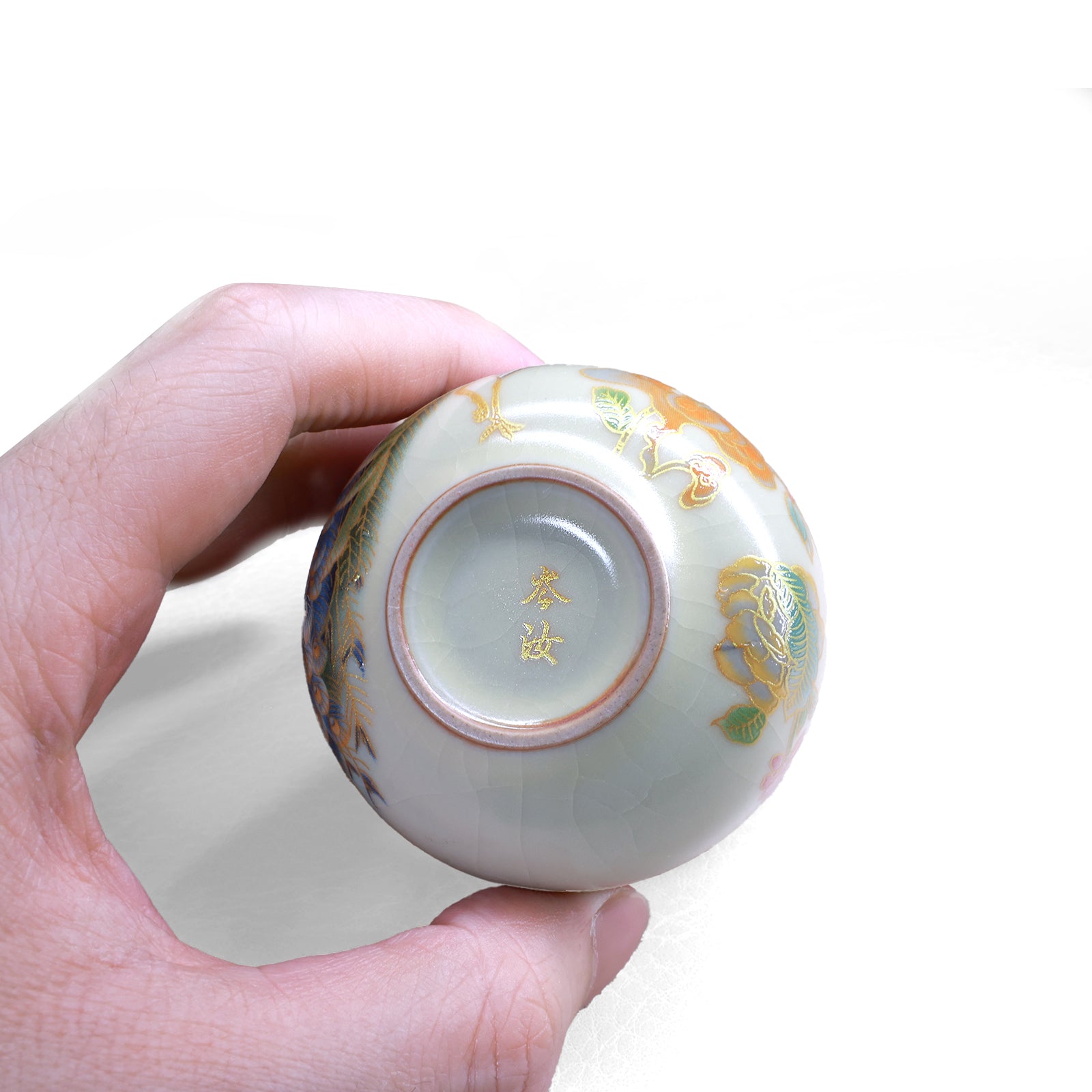 Peacock Auspicious Cup