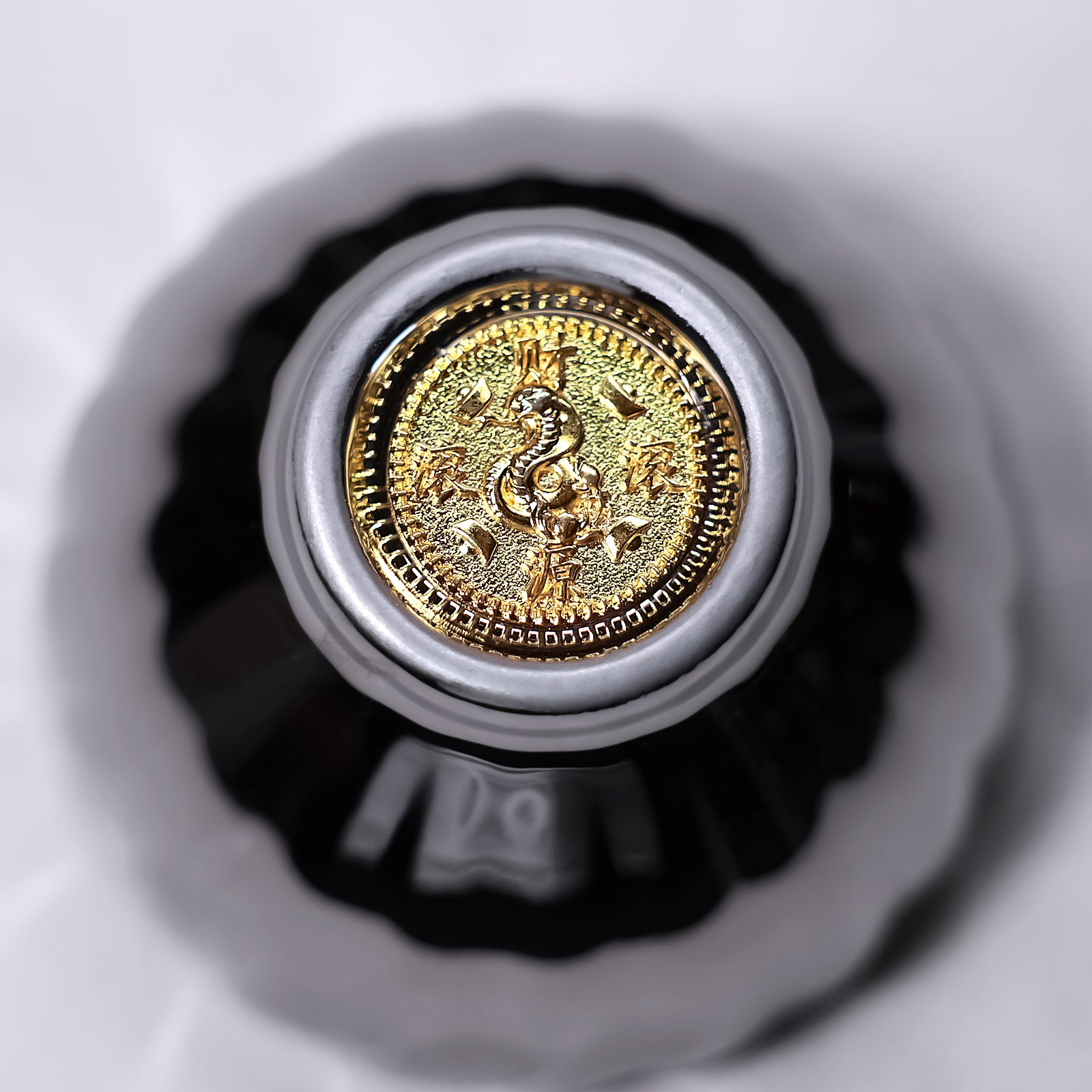 Lotus-Peacock Glaze Cup